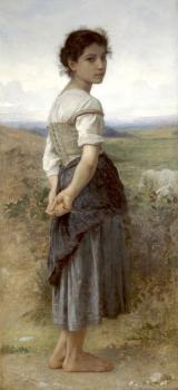 William-Adolphe Bouguereau : Young Shepherdess